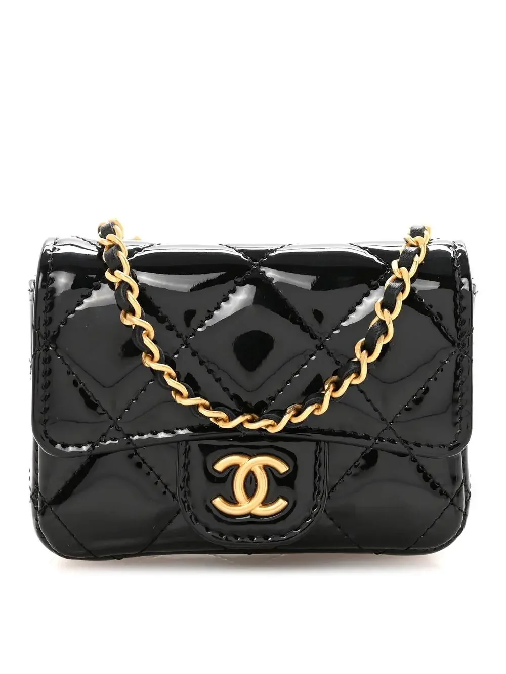 Chanel Patent Enamel Quilted Coco #321555C19B